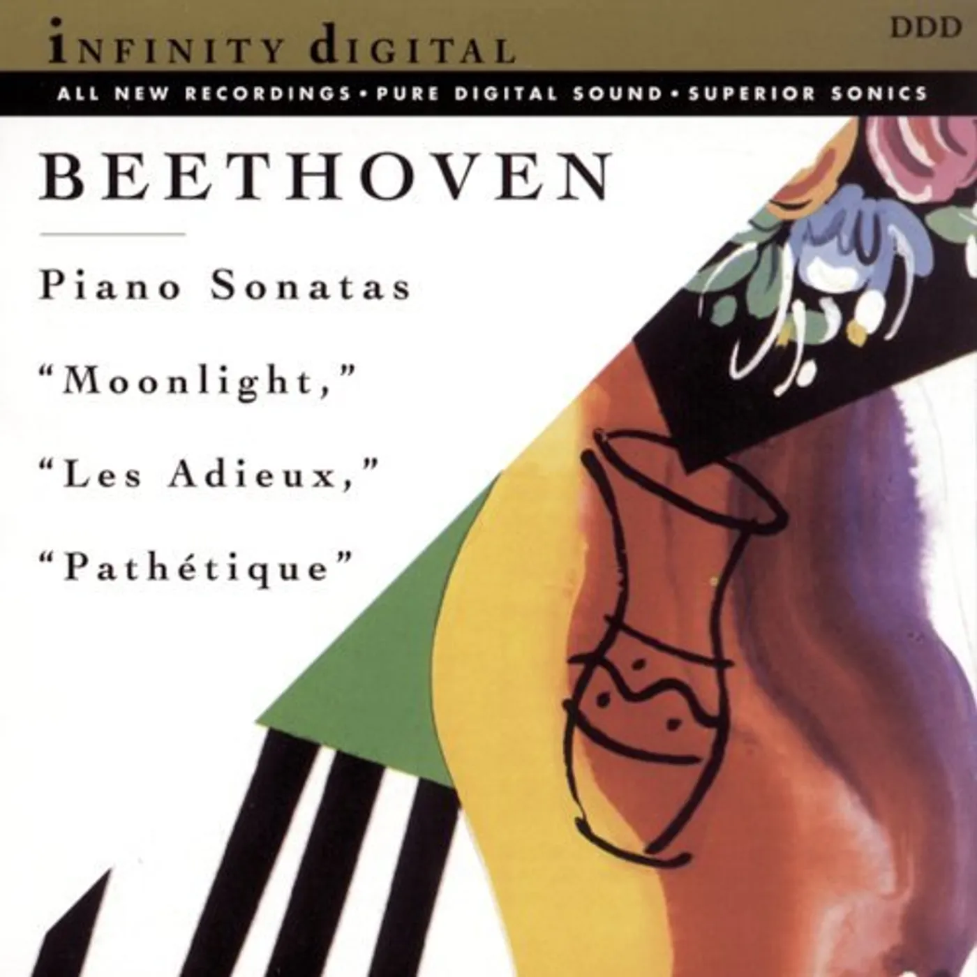 Ludwig van Beethoven MOONLIGHT, LES ADIEUX & PATHETIQUE SONATAS CD