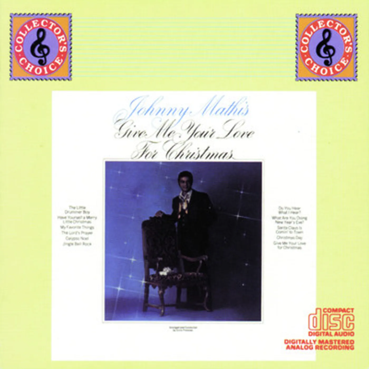 Johnny Mathis GIVE ME YOUR LOVE FOR CHRISTMAS CD