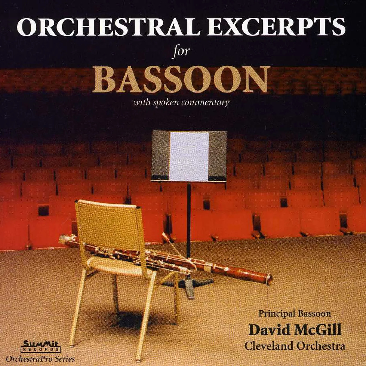 David McGill ORCHESTRAL EXCERPTS FOR BASSOON CD