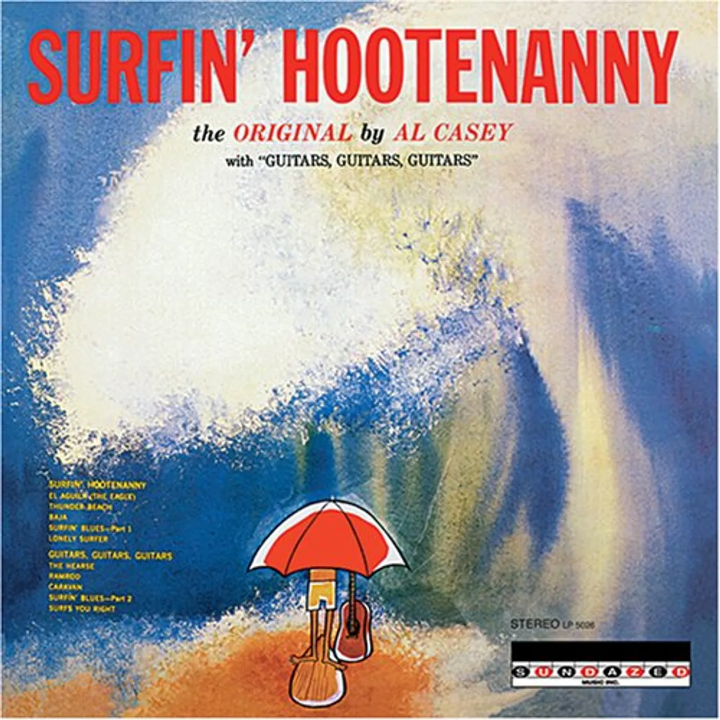 Al Casey SURFIN HOOTENANNY Vinyl Record