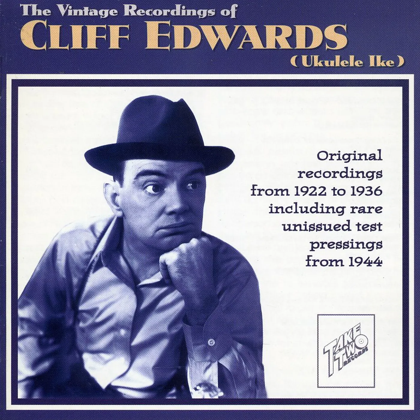 Cliff Edwards VINTAGE RECORDINGS OF UKULELE IKE 22-24 CD