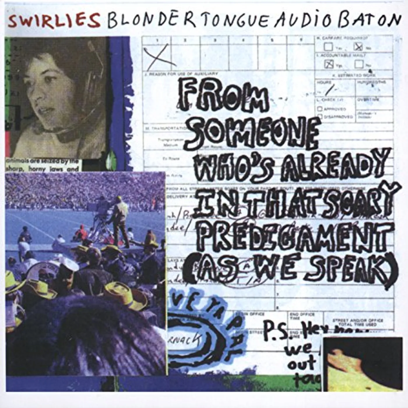 Swirlies Blonder Tongue Audio Baton Vinyl Record