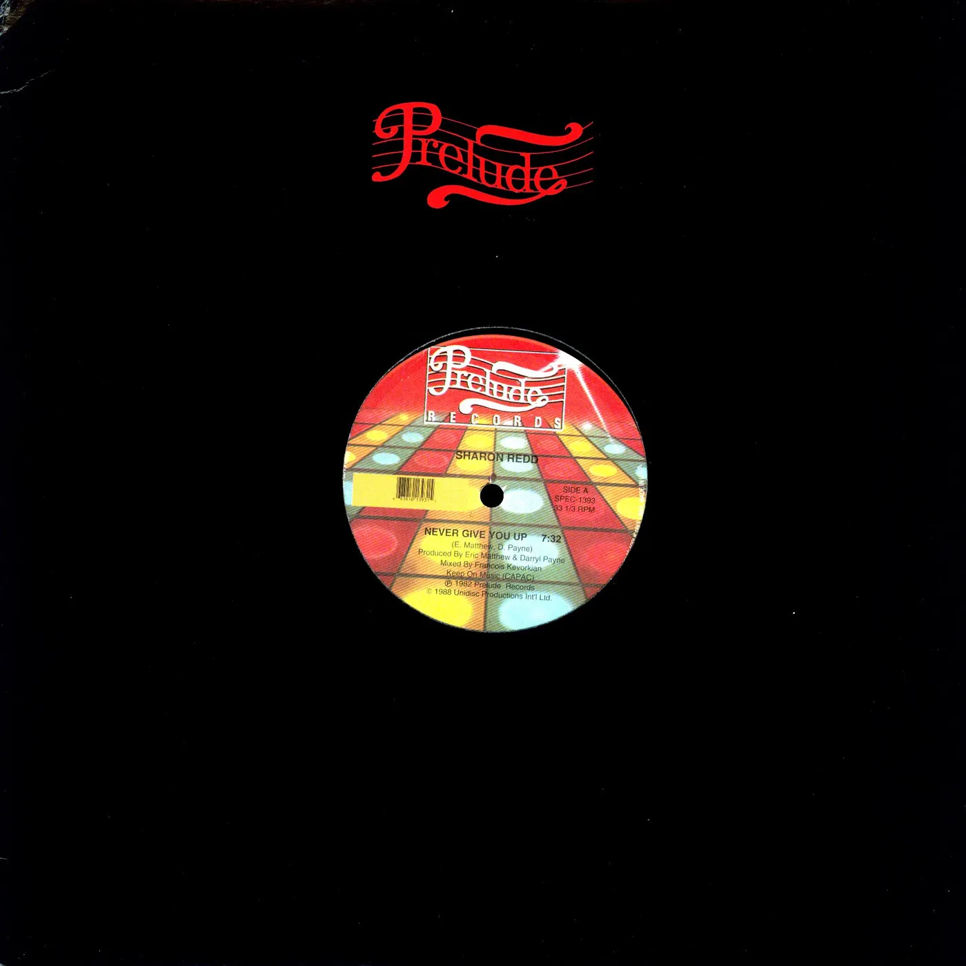 Sharon Redd NEVER GIVE YOU UP Vinyl Record - Canada Release
