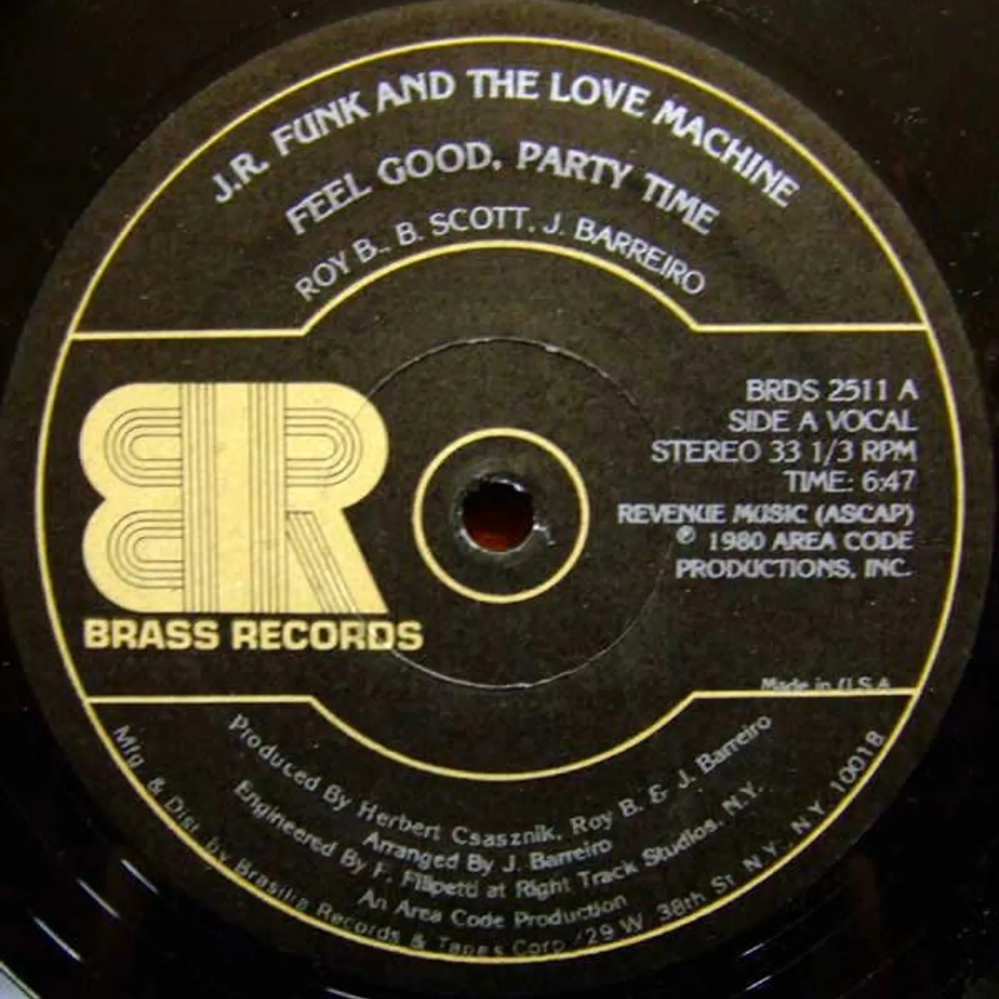 J.R. Funk & The Love Machine FEEL GOOD PARTY TIME Vinyl Record