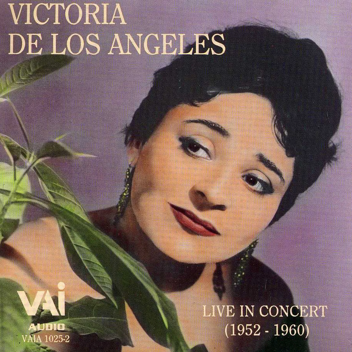 Victoria De Los Angeles LIVE IN CONCERT CD