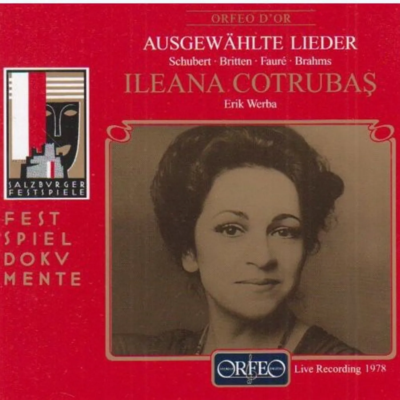 Ileana Cotrubas SELECTED LIEDER: SCHUBERT, BRITTEN, FAURE, ET AL CD