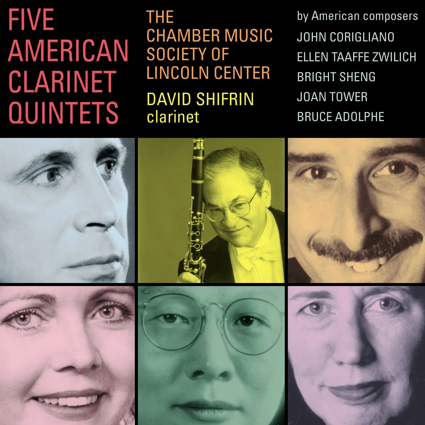 The Chamber Music Society Of Lincoln Center FIVE AMERICAN CLARINET QUINTETS CD