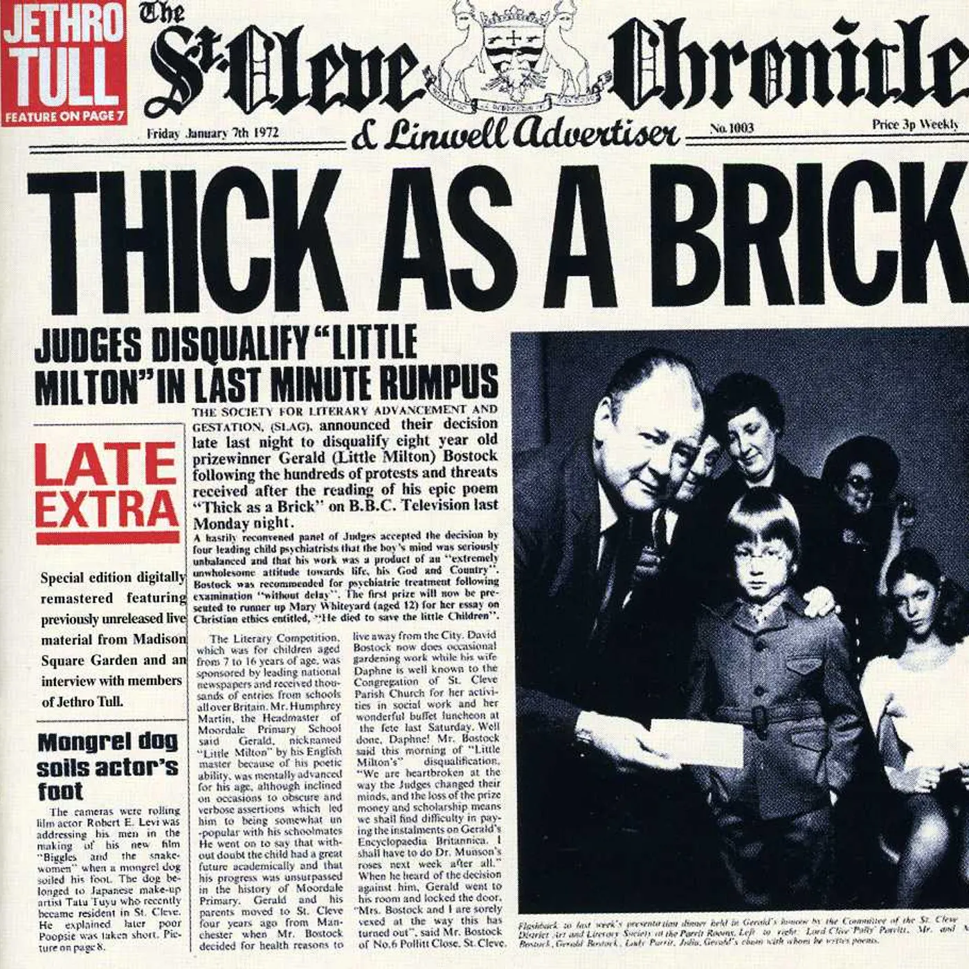 Jethro Tull THICK AS A BRICK CD