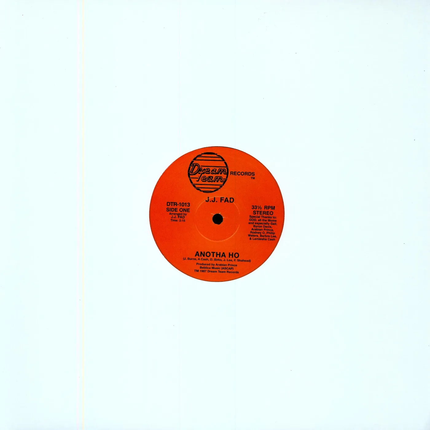 J.J. Fad Supersonic Vinyl Record