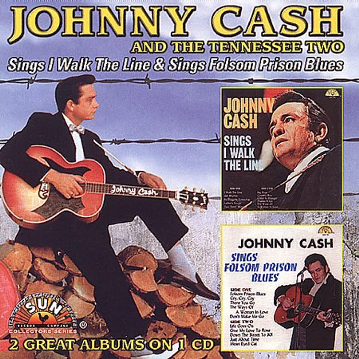 Johnny Cash SINGS I WALK THE LINE / SINGS FOLSOM PRISON BLUES CD