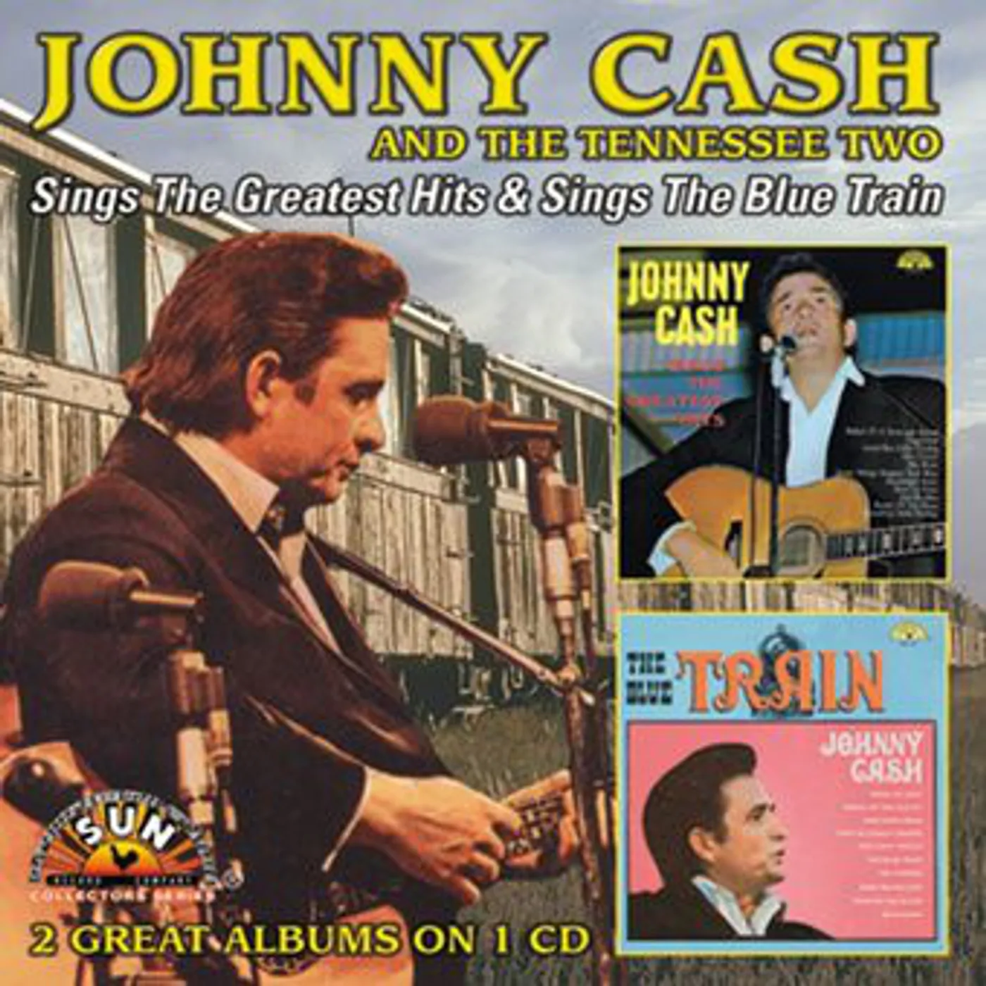 Johnny Cash SINGS THE GREATEST HITS / SINGS THE BLUE TRAIN CD