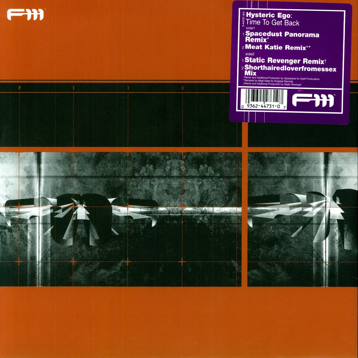 Hysteric Ego TIME TO GET BACK Vinyl Record