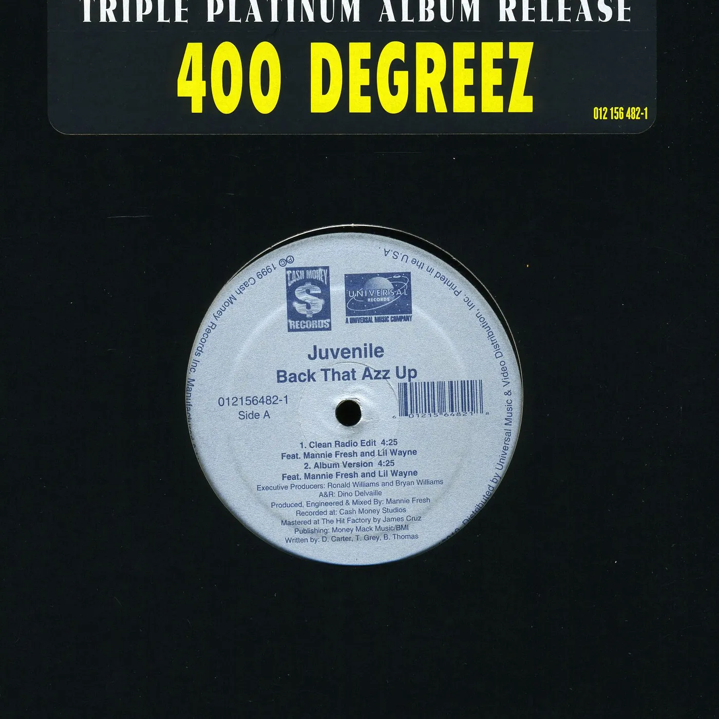 Juvenile / Mannie Fresh / Lil Wayne BACK THAT AZZ UP (X5) (Vinyl)