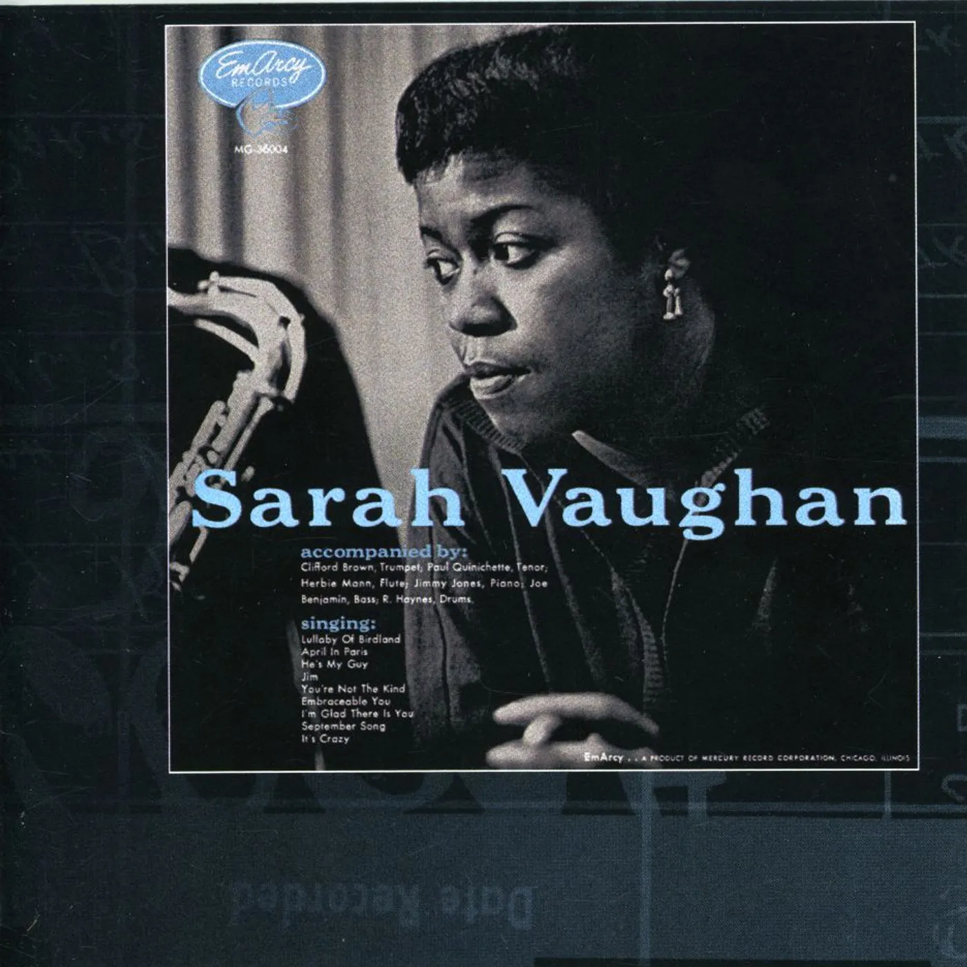 SARAH VAUGHAN WITH CLIFFORD BROWN: VME SERIES CD