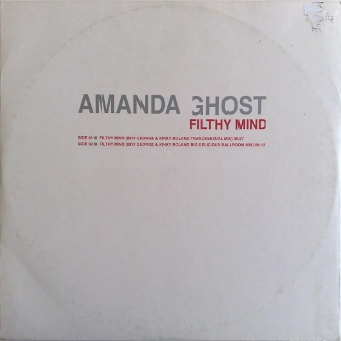 Amanda Ghost Filthy Mind Vinyl Record