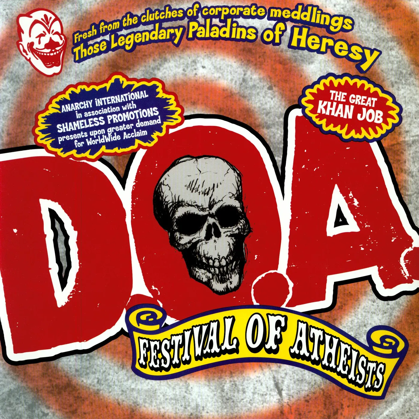 D.O.A. FESTIVAL OF ATHIESTS CD