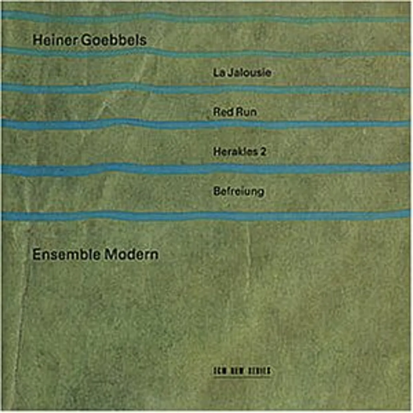 Heiner Goebbels LA JALOUSIE CD