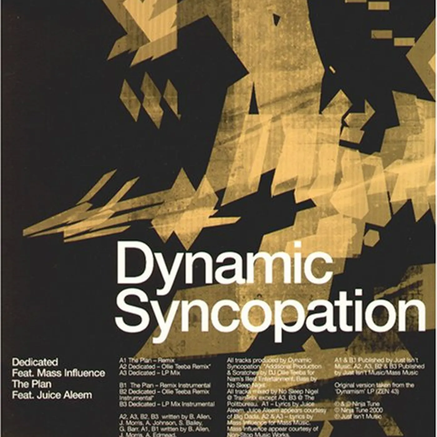 Dynamic Syncopation & Mass Influence Dedicated Vinyl Record