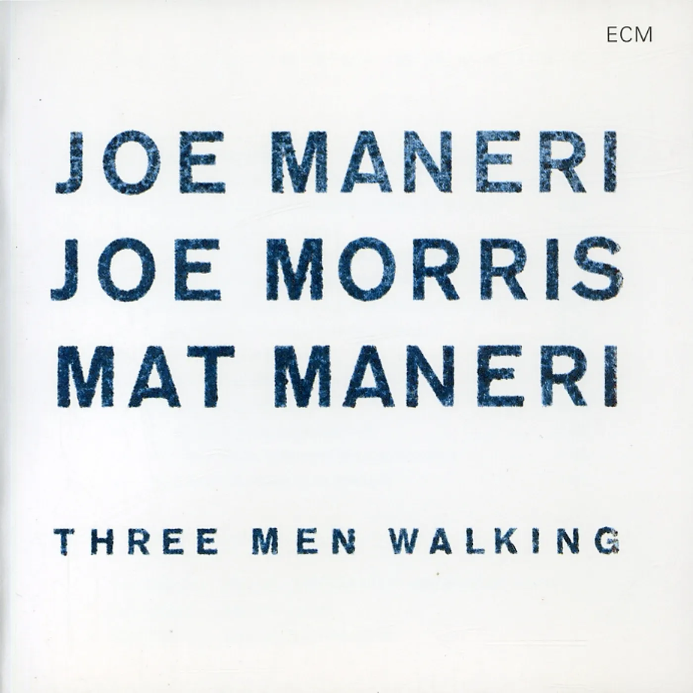 Joe Maneri THREE MEN WALKING CD