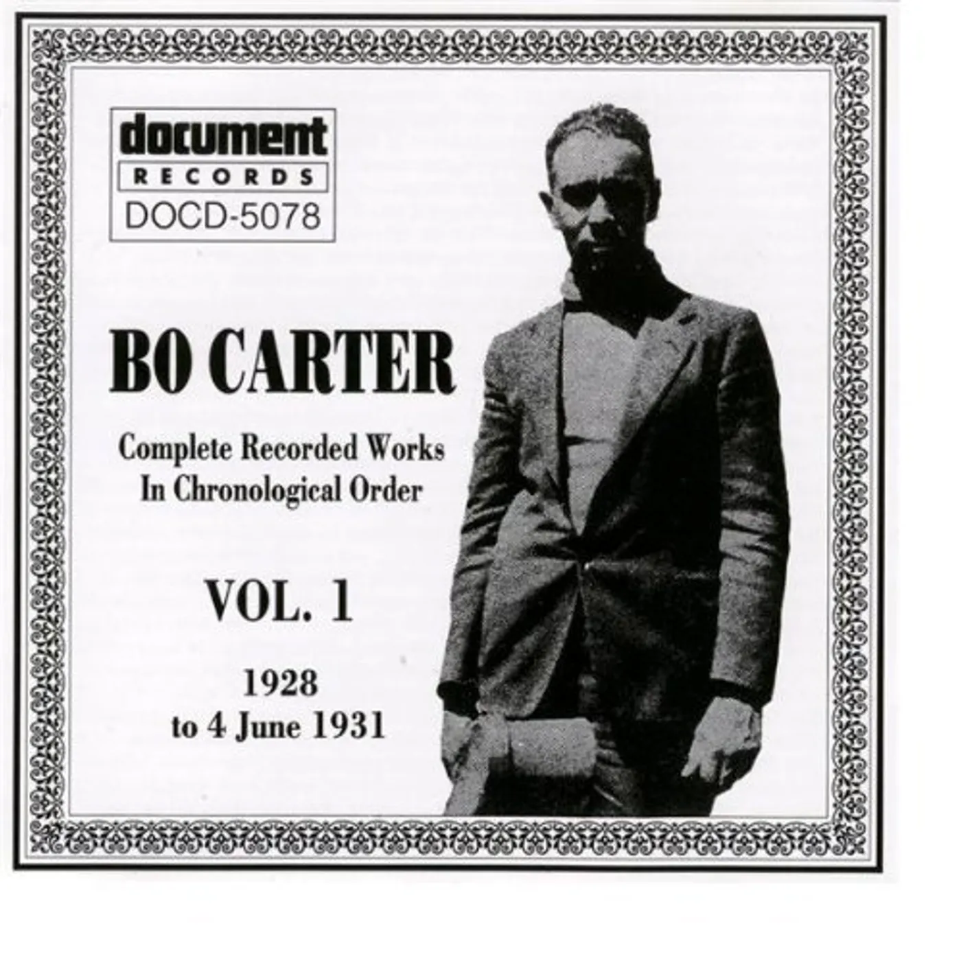 BO CARTER 1 1928-1931 CD