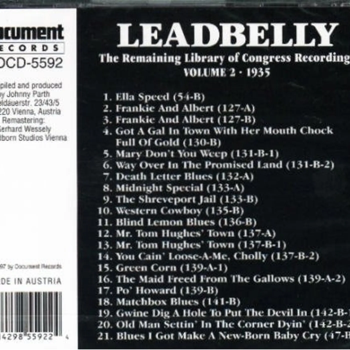 LEADBELLY 2 CD