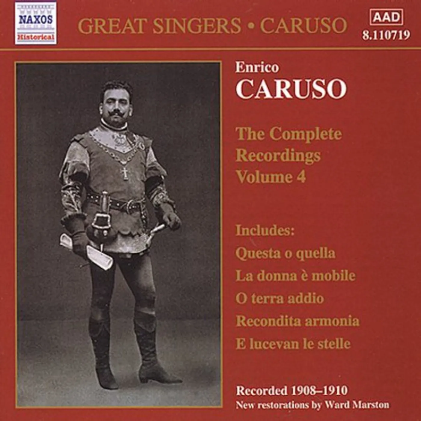 GREAT SINGERS: ENRICO CARUSO COMPL RECORDINGS 4 CD
