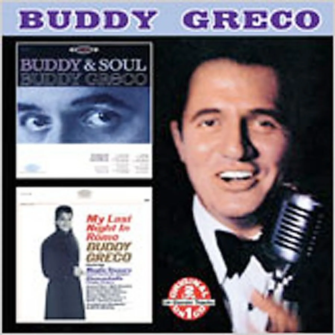 Buddy Greco BUDDY & SOUL / MY LAST NIGHT IN ROME CD