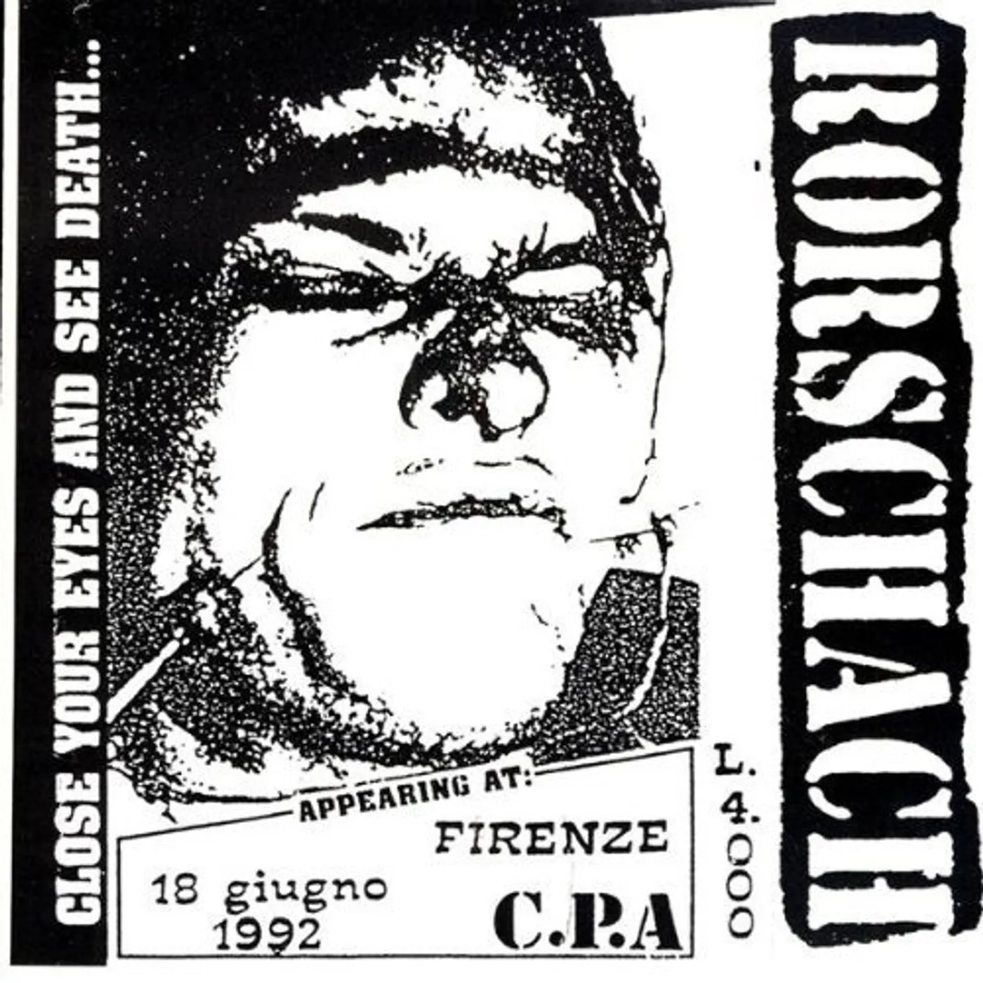 Rorschach LIVE IN ITALY 92 CD