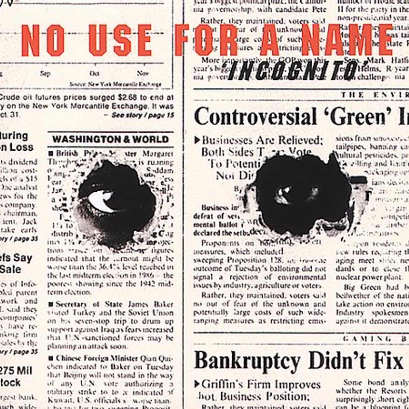 No Use For A Name INCOGNITO CD