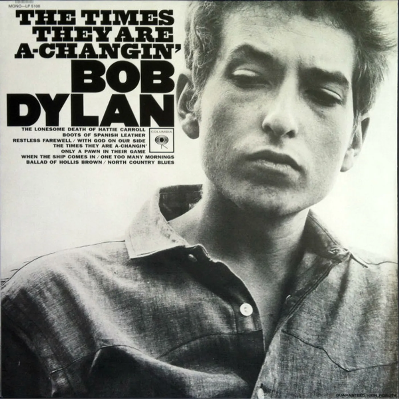 Bob Dylan TIMES THEY ARE A-CHANGIN Vinyl Record