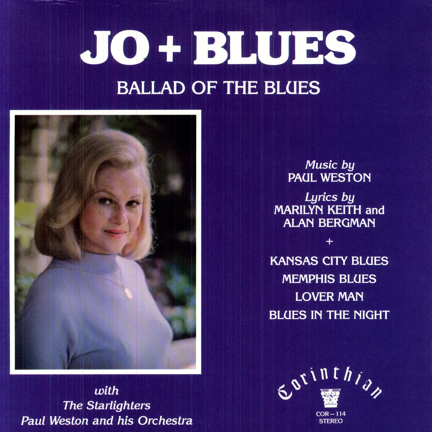 Jo Stafford JO & BLUES Vinyl Record