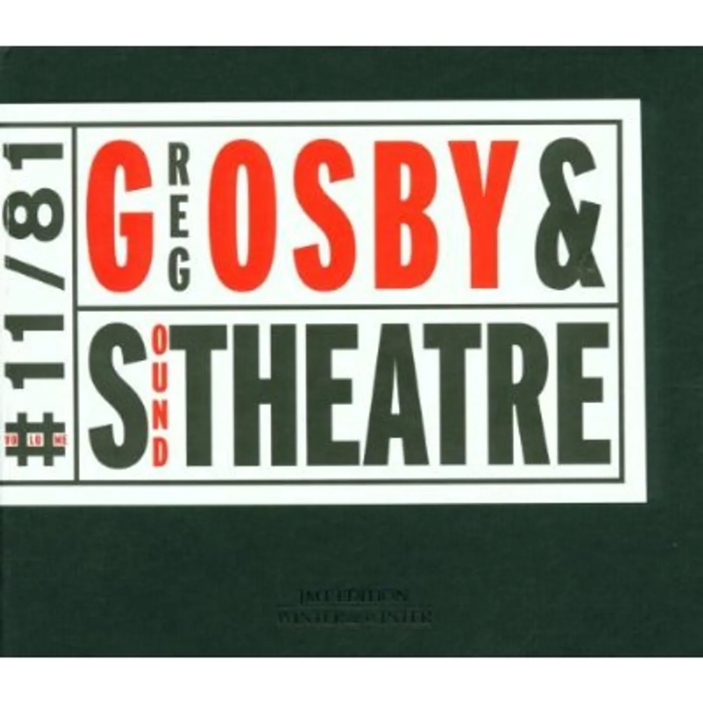 GREG OSBY & SOUND THEATRE CD