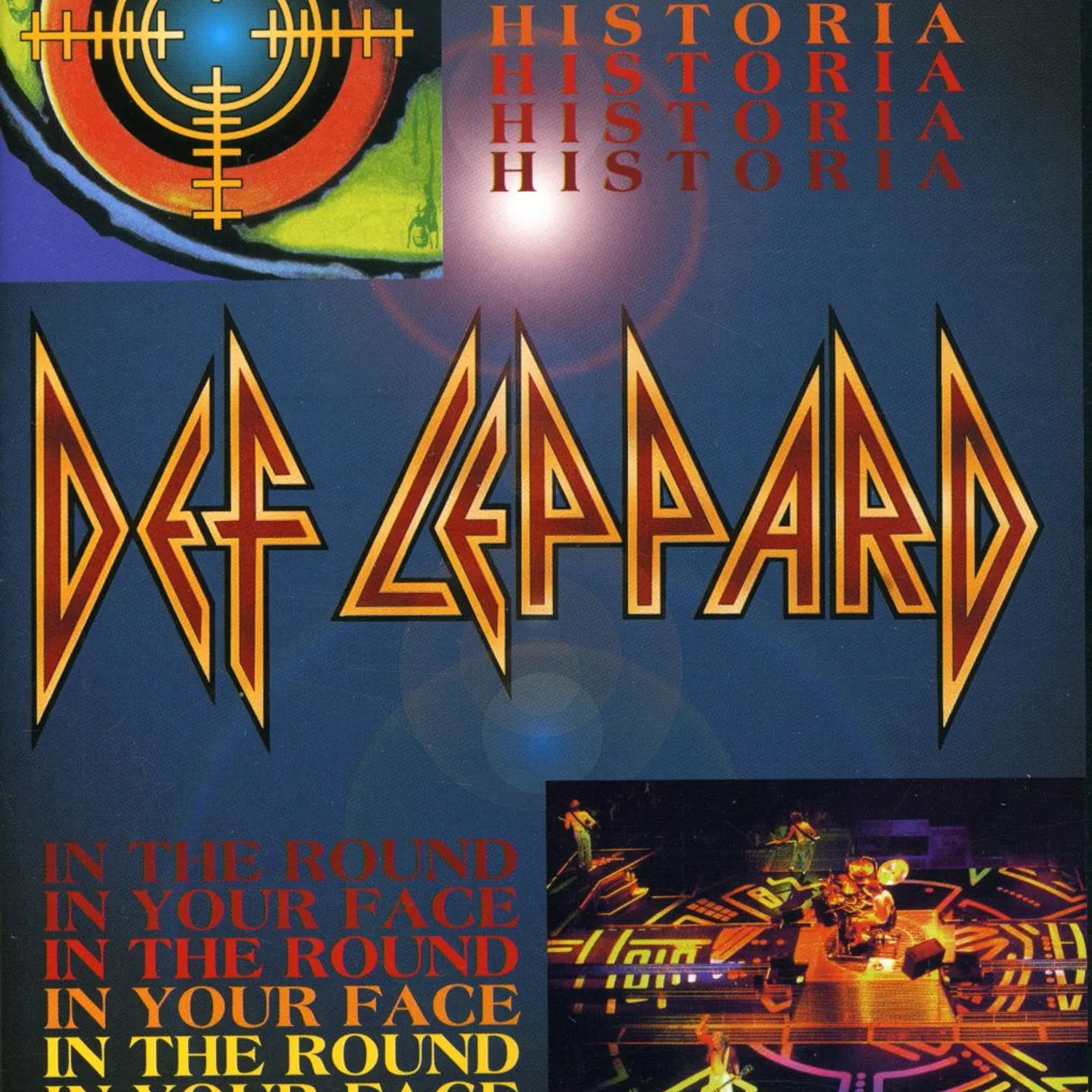 Def Leppard HISTORIA / IN THE ROUND IN YOUR FACE DVD