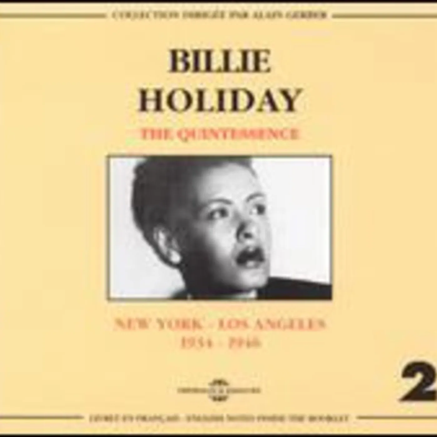 Billie Holiday QUINTESSENCE NEW YORK TO LOS ANGELES 2 1934-1946 CD