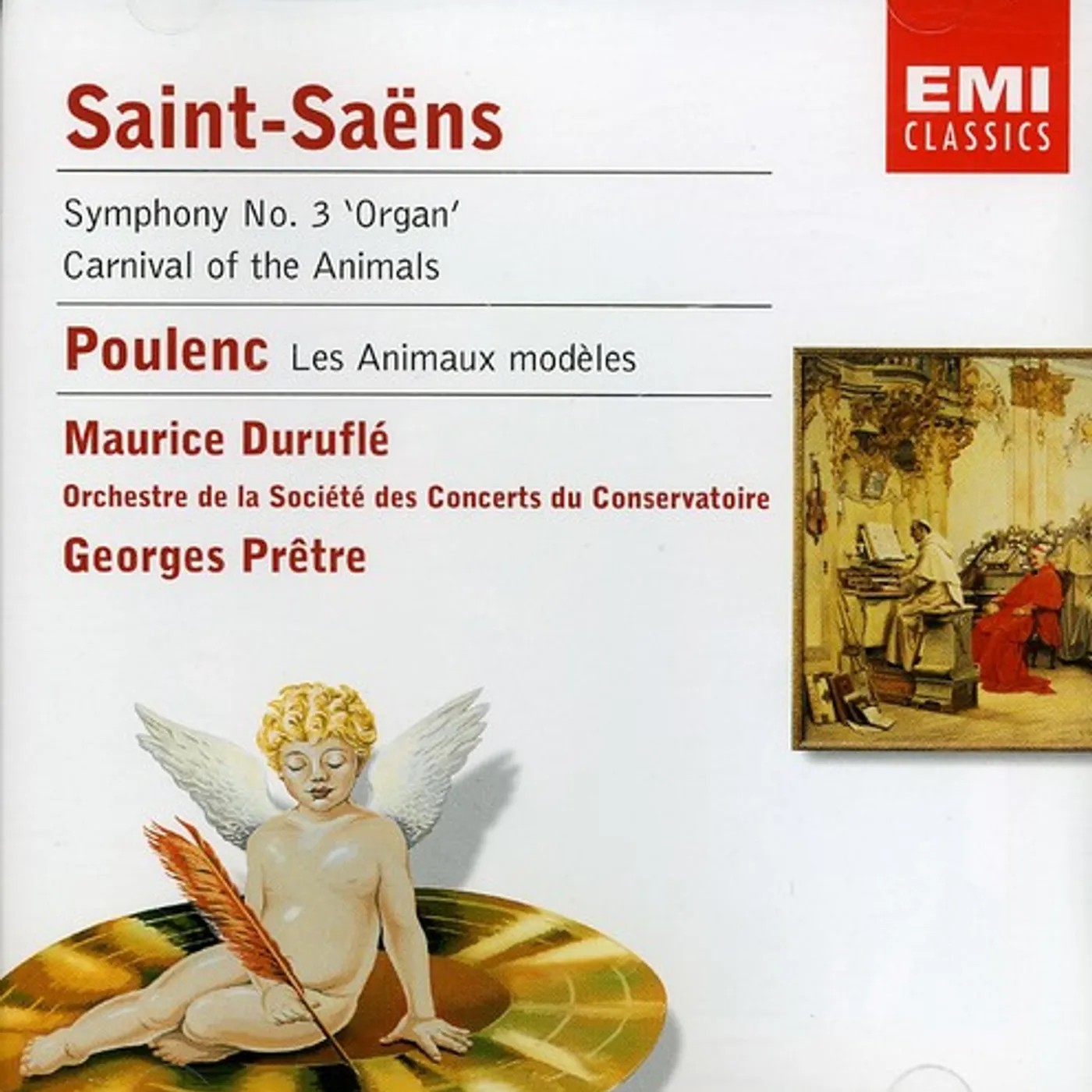 Saint-Saens / Poulenc / Durufle / Pretre ORGAN SYMPHONY / LES ANIMAUX MODELES CD