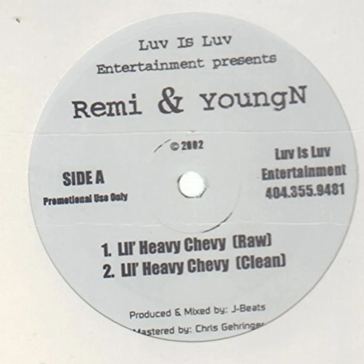 Remi & Youngn ( 4 Deep ) LIL HEAVY CHEVY Vinyl Record