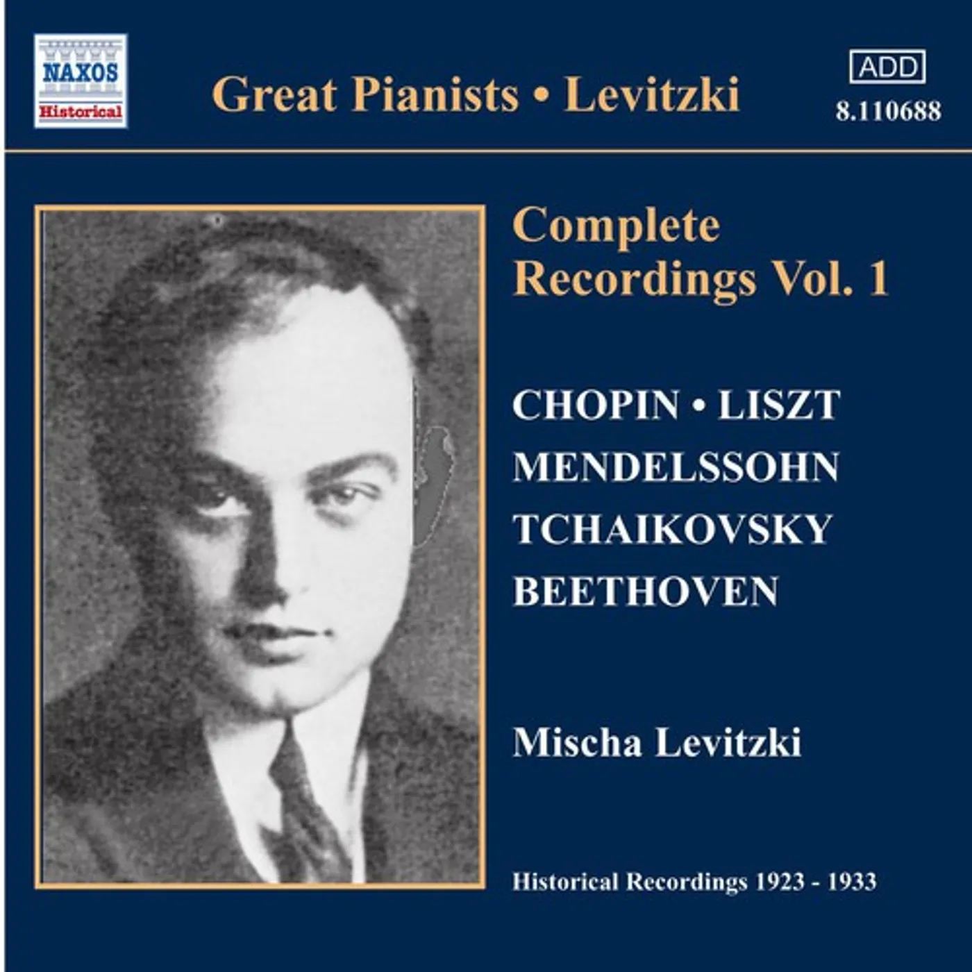 GREAT PIANISTS: MISCHA LEVITZKI CD