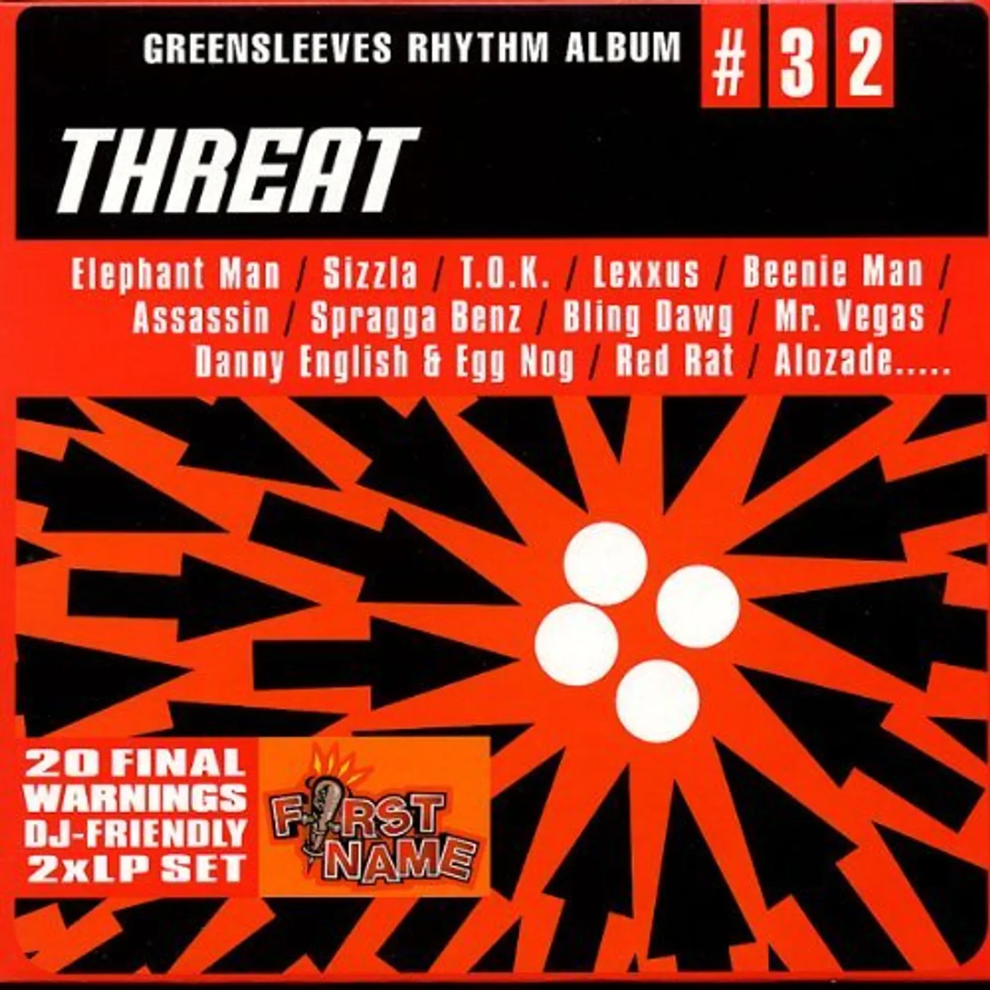GREENSLEEVES RHYTHM ALBUM 32: THREAT / VARIOUS Vinyl Record