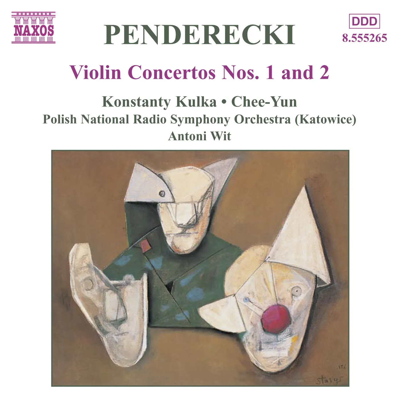 Penderecki VIOLIN CONCERTOS NOS. 1 & 2 CD