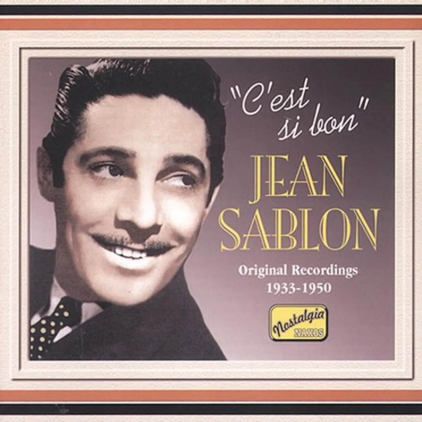 Jean Sablon C'EST SI BON CD