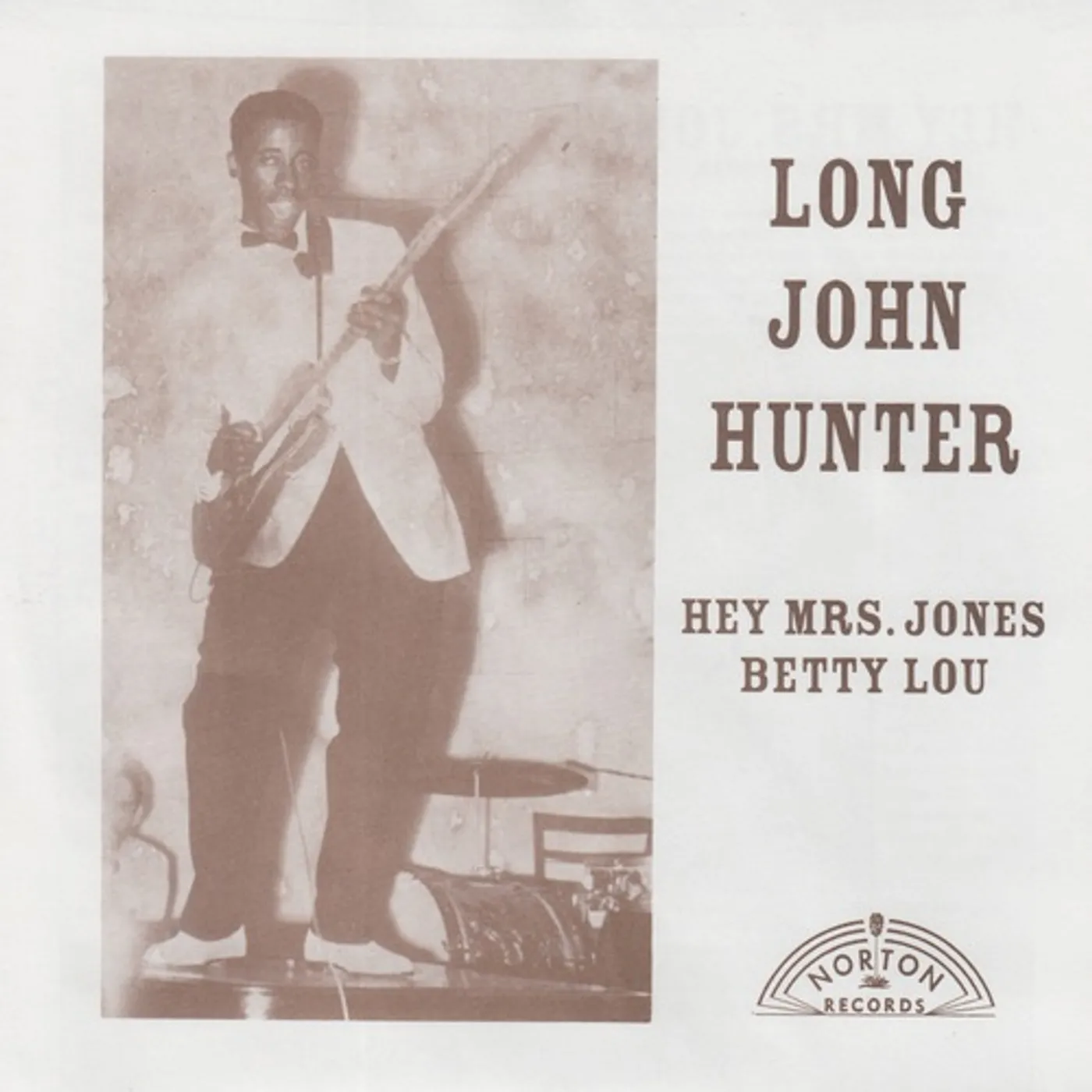 Long John Hunter HEY MRS. JONES / BETTY LOU Vinyl Record