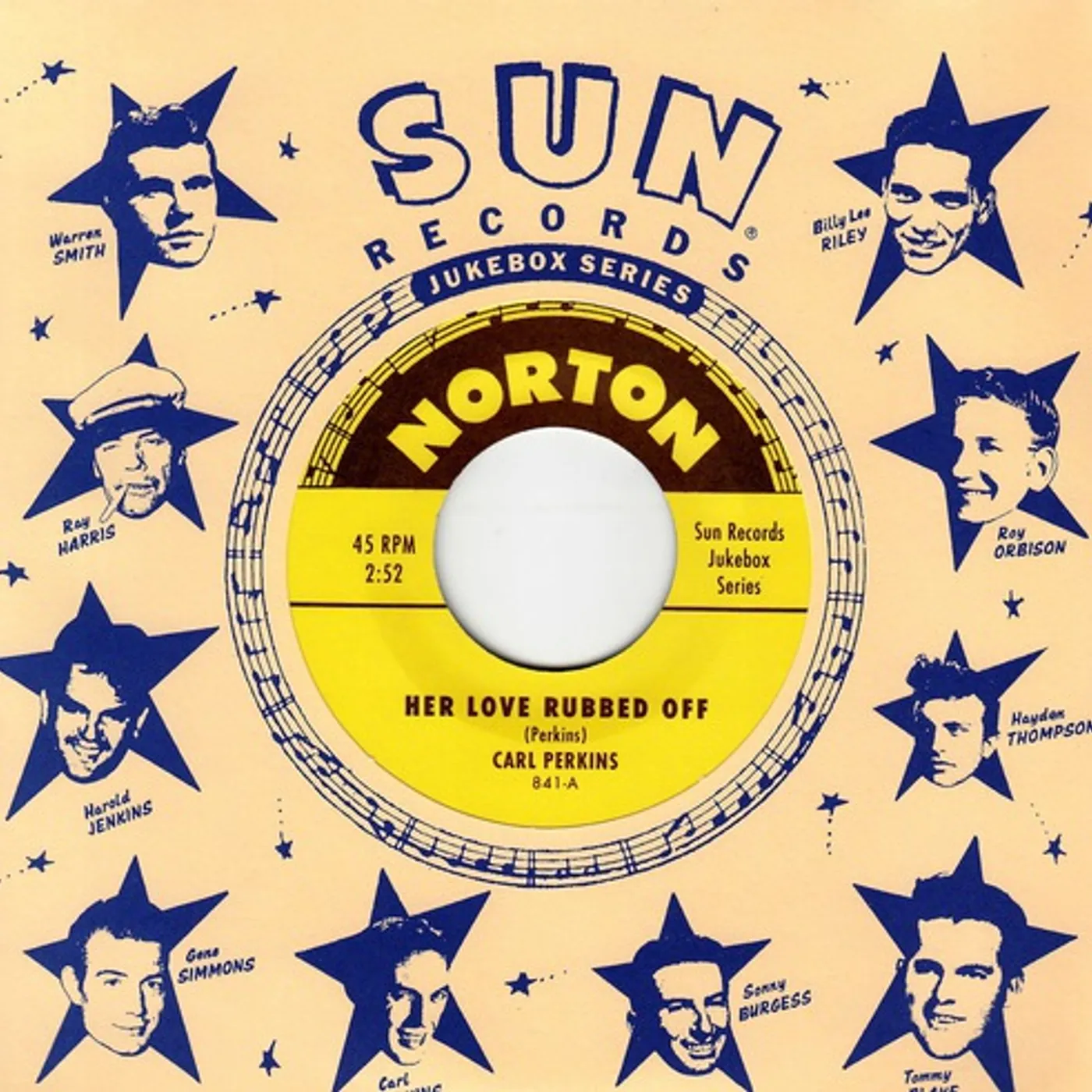 Carl Perkins / Ken Cook HER LOVE RUBBED OFF / PROBLEM CHILD Vinyl Record