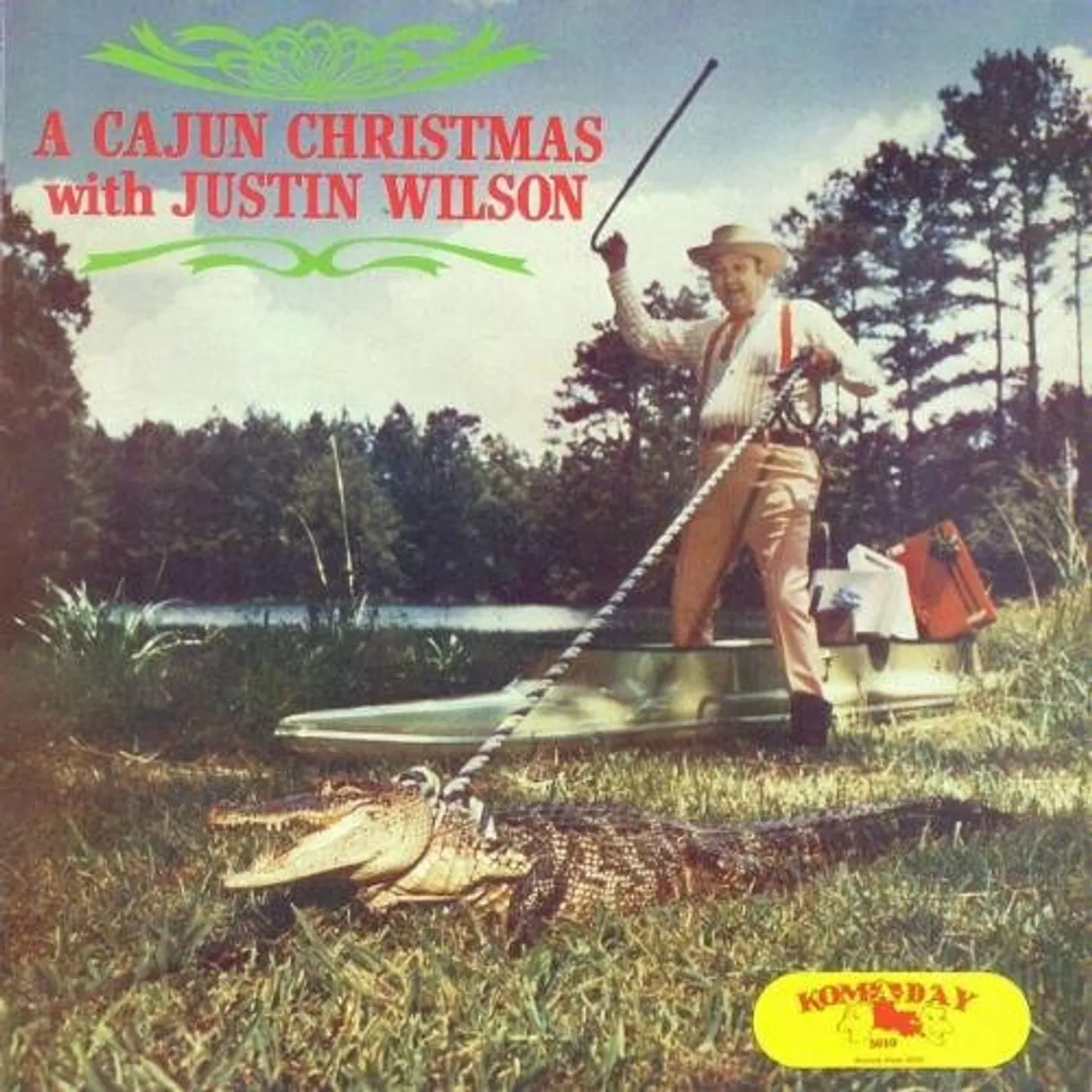 Justin Wilson CAJUN CHRISTMAS WITH Vinyl Record