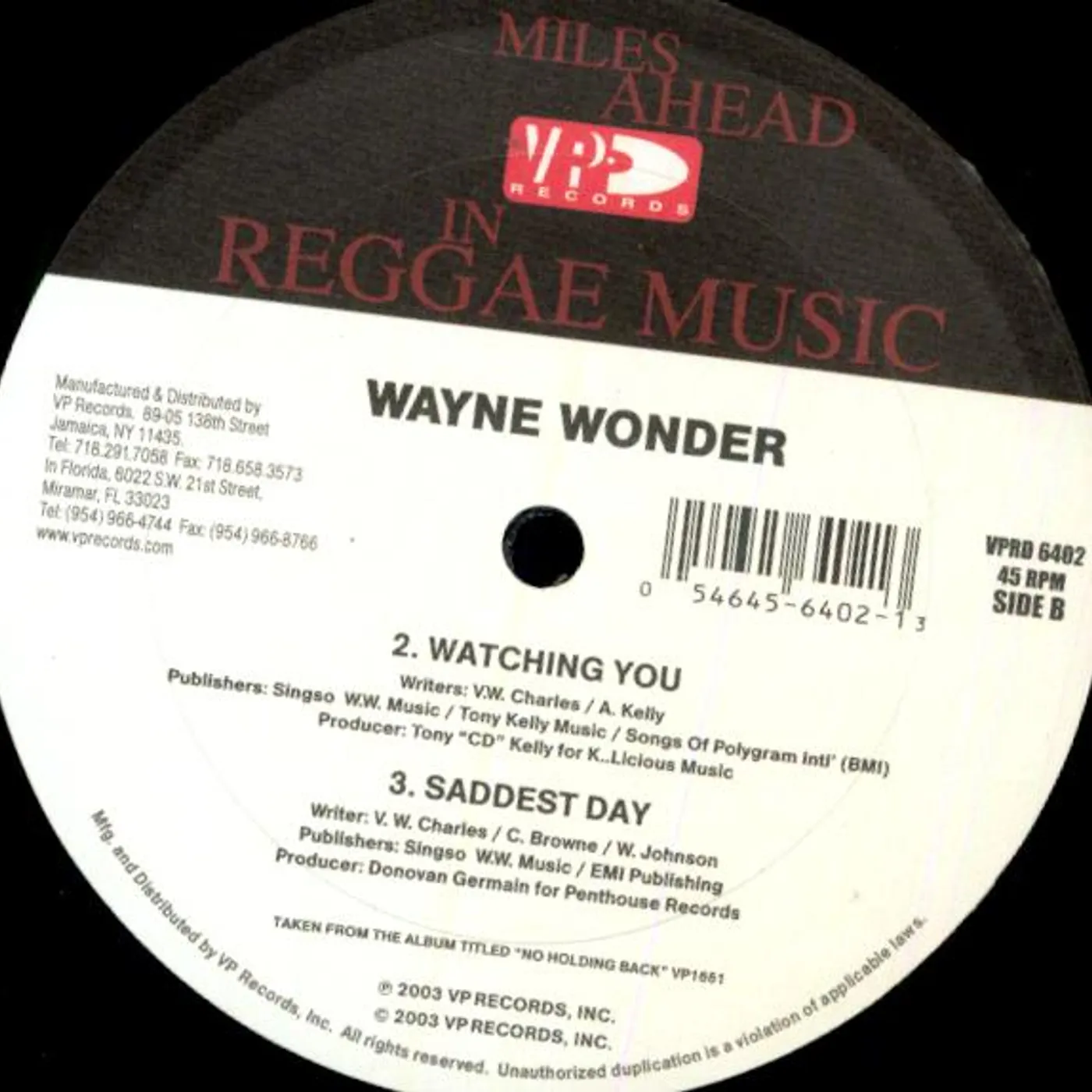 Wayne Wonder No Letting Go Vinyl Record