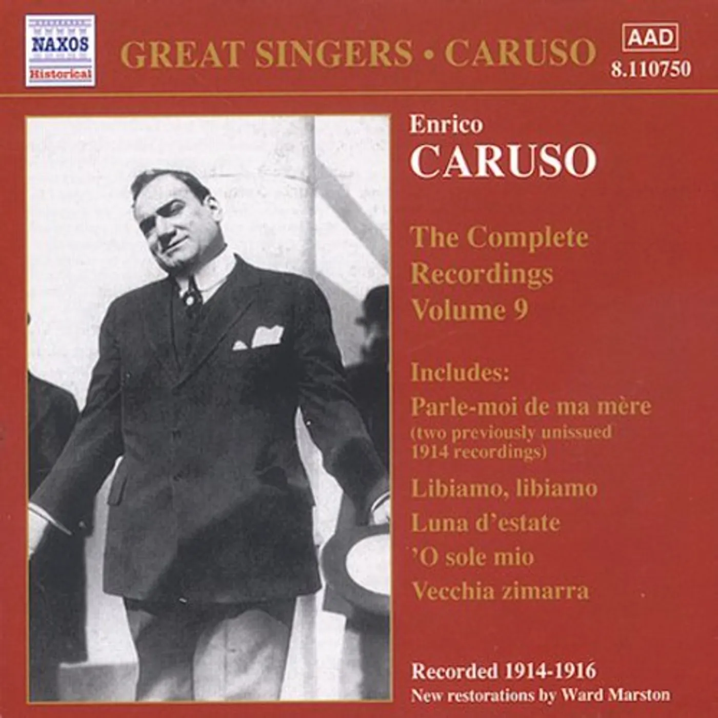 GREAT SINGERS: ENRICO CARUSO COMPL RECORDINGS 9 CD