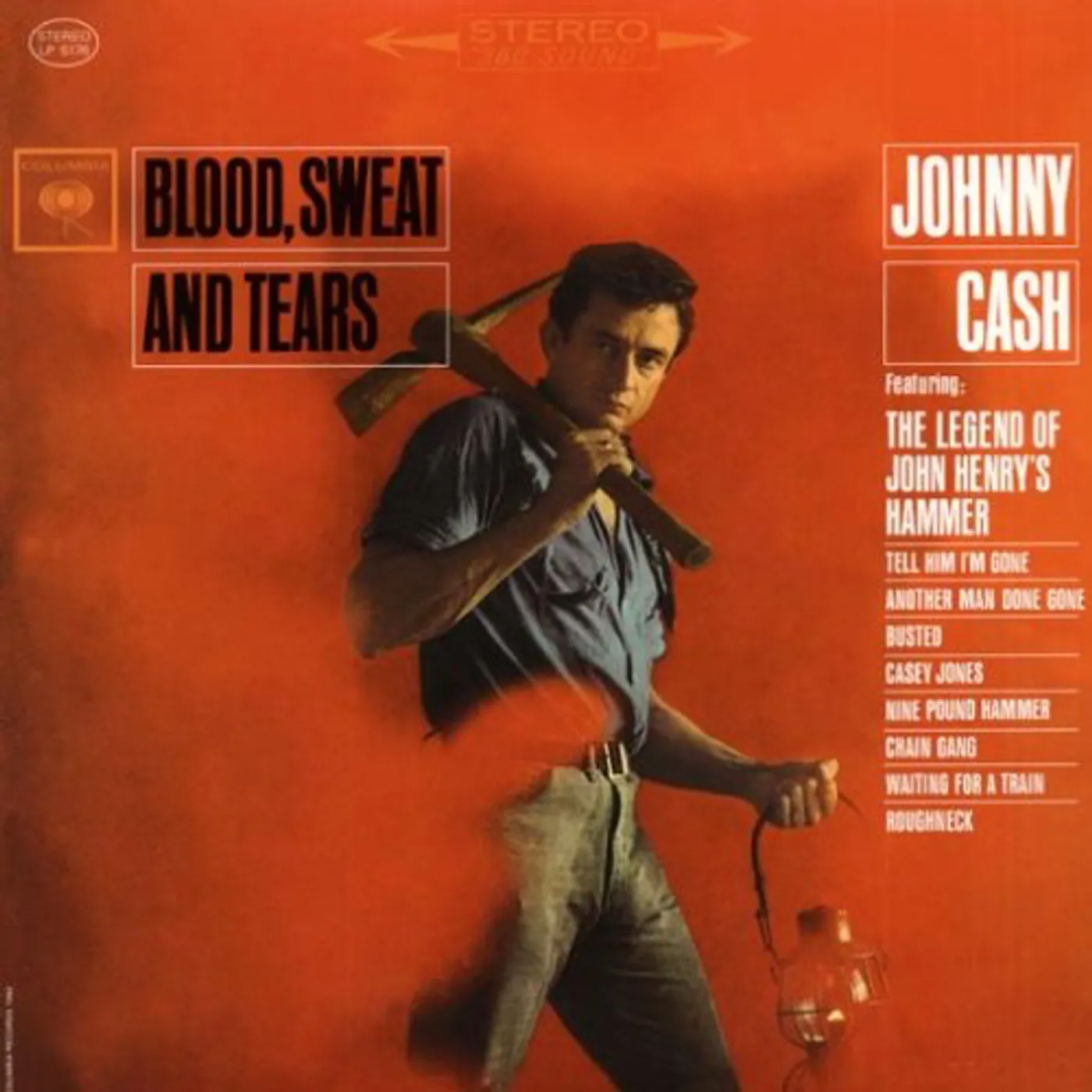 Johnny Cash BLOOD SWEAT & TEARS Vinyl Record