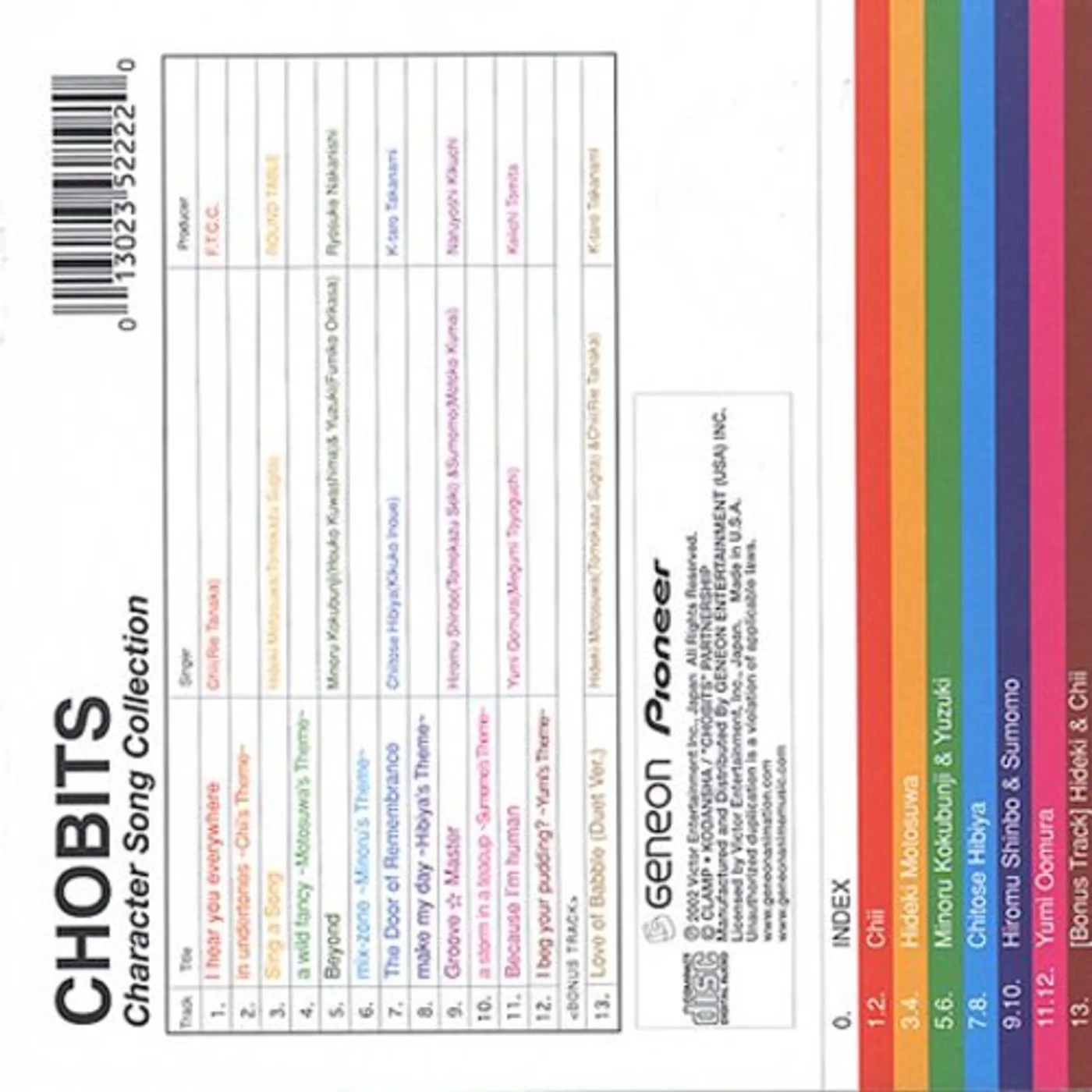 Chobits: Character Song Collection