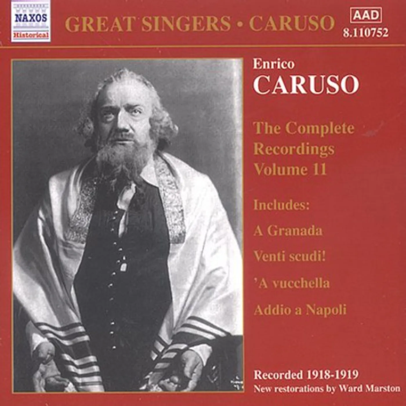 GREAT SINGERS: ENRICO CARUSO COMPL RECORDINGS 11 CD