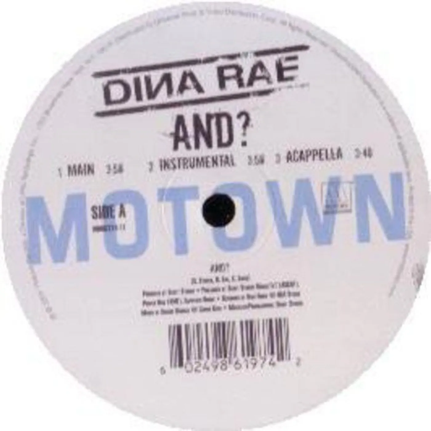 Dina Rae AND (X3) / CAN'T EVEN SEE IT / HIT OF ME / ROUND Vinyl Record
