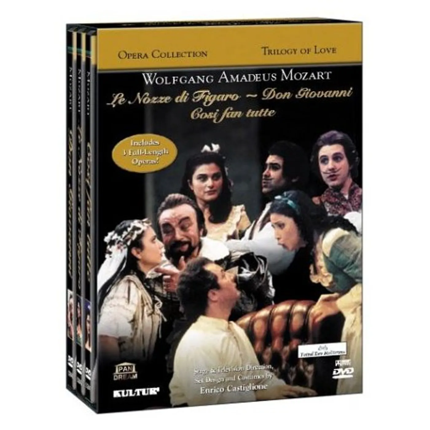 Wolfgang Amadeus Mozart TRILOGY OF LOVE DVD